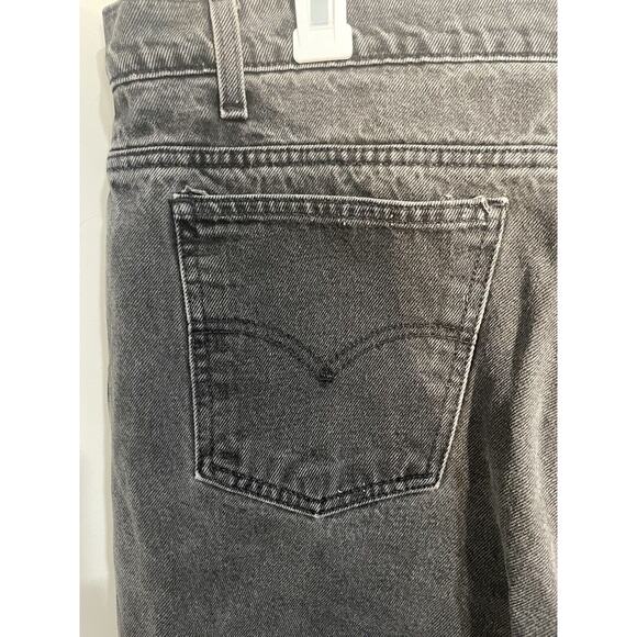Vintage Levis 550 Jeans Mens 40x32 Black Relaxed Fit Tapered Leg Orange Tab 90s - Picture 10 of 13